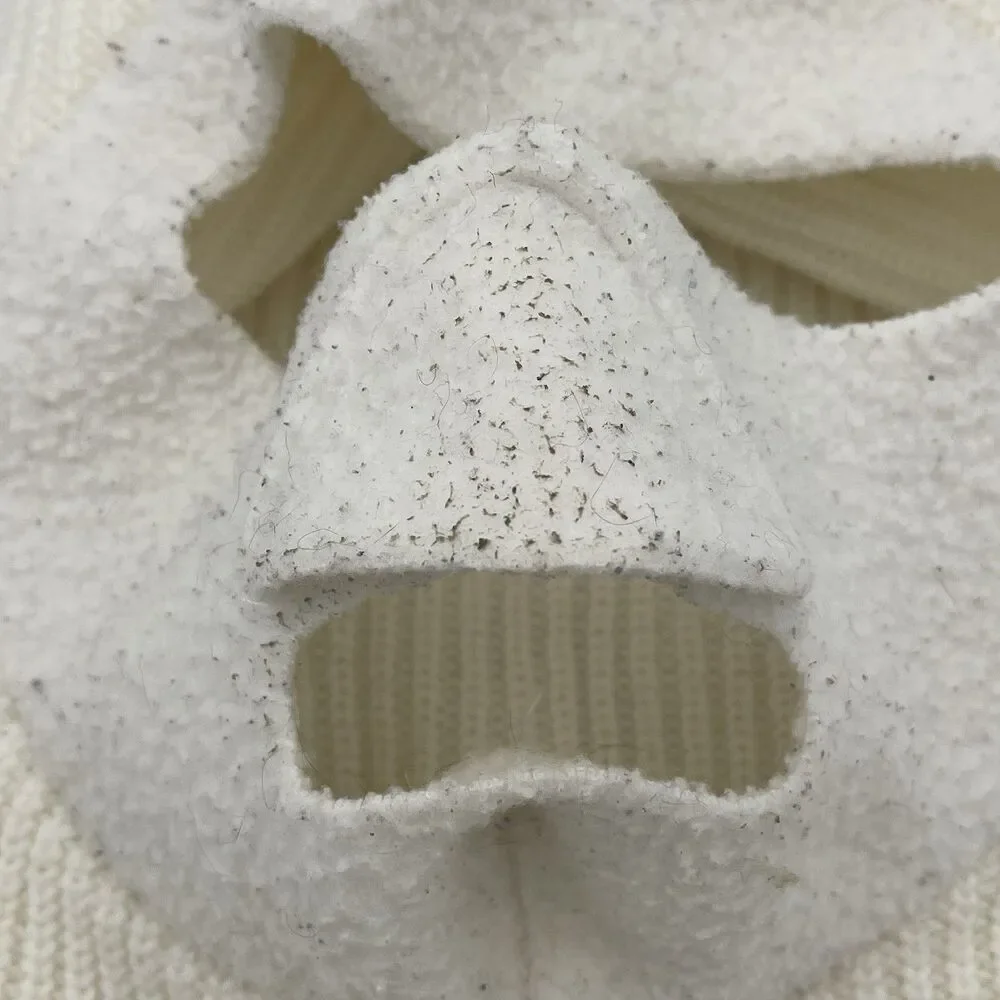 Vintage Cabela's Hunting Face Mask Balaclava Hat White Winter Camo Ski USA Made